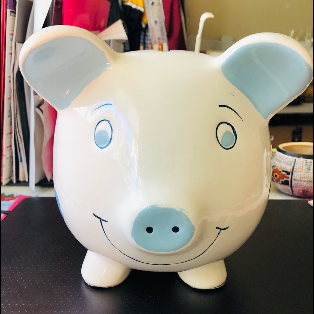 Baby Blue Piggy Bank